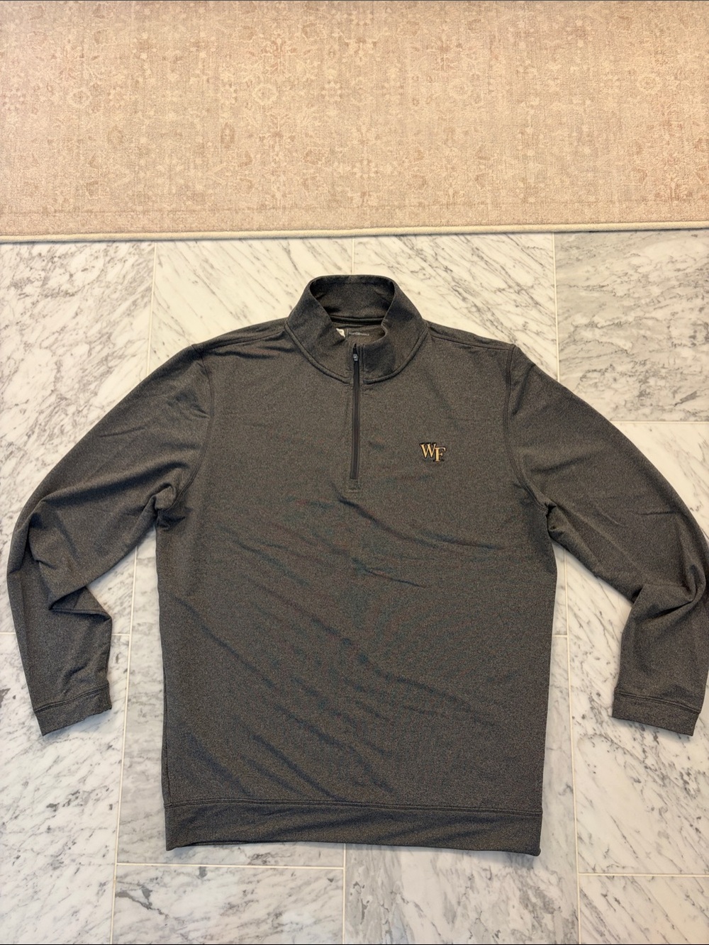 Onward Reserve Wake Forest Embroidered Half-Zip Pullover - Dark Gray